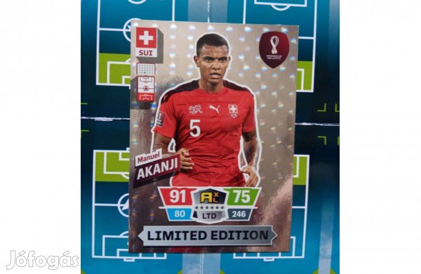 Akanji (Svájc) Fifa World Cup 2022 Qatar XXL Limited kártya