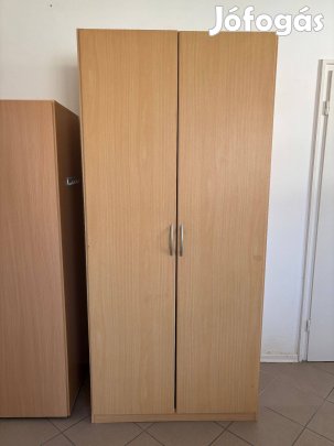 Akasztós polcos szekrény / 2 ajtós gardrob kétajtós ruhásszekrény