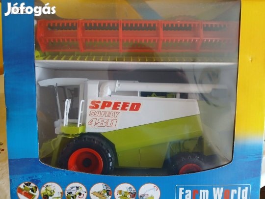 Akció 14. Farm World Nagy Kombájn Dobozos Új Bontatlan :