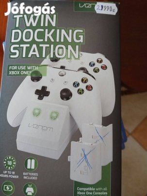 Akció 32. Xbox One Venom Fehér Controller Töltőállomás ( aksi nélkül)