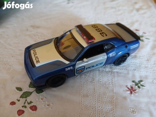 Akció 39. Fém Kisautó Dodge Rendőr Autó Új Termék