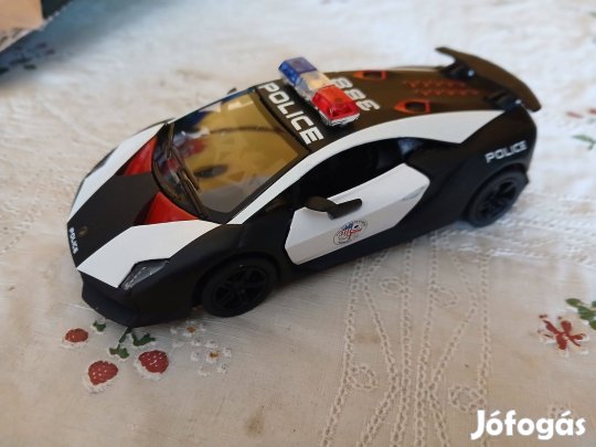 Akció 52. Fém Kisautó Lamborghini Rendőr Autó Új Termék