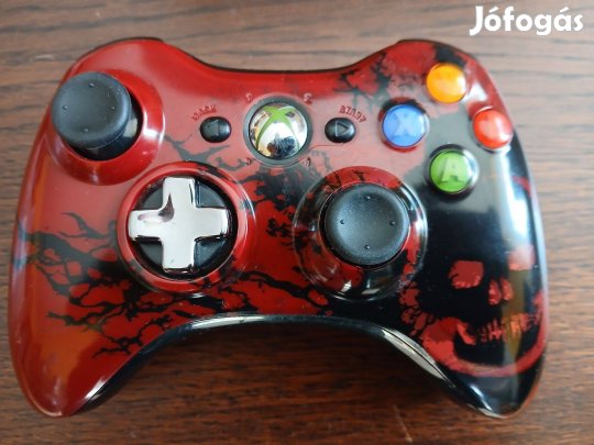 Akció 55. Xbox 360 Egyedi Bordó Vezeték Nélküli Controller Újszerű :