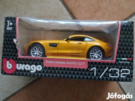 Akció 59. Bburago 1:32 Mercedes AMG Gt Fém Kisautó Új Bontatlan :