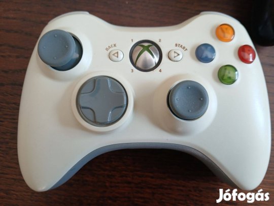 Akció 64. Xbox 360 Fehér Vezeték Nélküli Controller Újszerű :