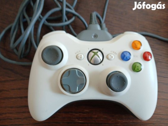 Akció 67. Xbox 360 Fehér Vezetékes Controller Újszerű