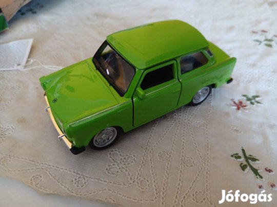 Akció 68. Fém Kisautó Trabant Zöld Új Termék