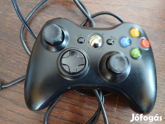 Akció 68. Xbox 360 Fekete Vezetékes Controller Újszerű