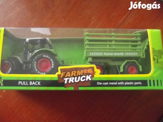 Akció 71. Farm Truck Fém Traktor Szett Új Bontatlan