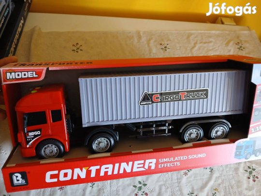 Akció 74. Container Cargo Truck Kamion Új Bontatlan