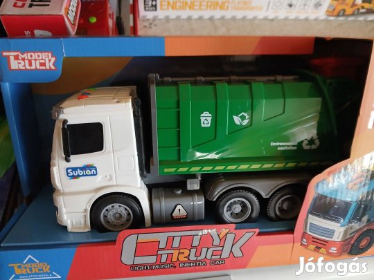 Akció 80. City Truck Kukás Autó Elemes Új Bontatlan