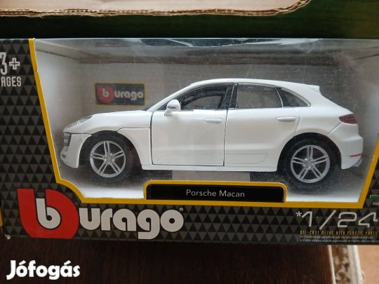 Akció Bburago 1.24 Porsche Macan Fém Kisautó Új Bontatlan :