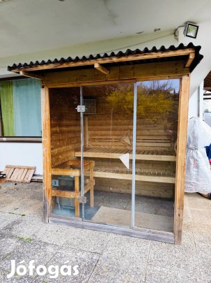 Akció Kültéri finnszauna szauna panoráma üveges 