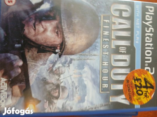 Akció Ps2 Eredeti Játék : 12. Call of Duty Finest Hour ( karcmentes)