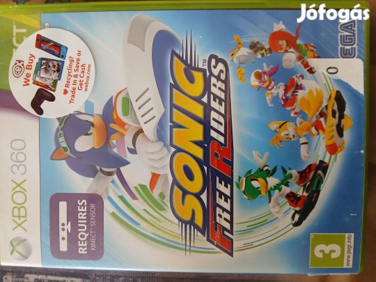Akció Xbox 360 Eredeti Játék : 58. Kinect Sonic Free Riders ( karcme