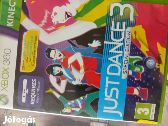 Akció Xbox 360 Eredeti Játék : 67. Kinect Just Dance 3 ( hajszálkarco