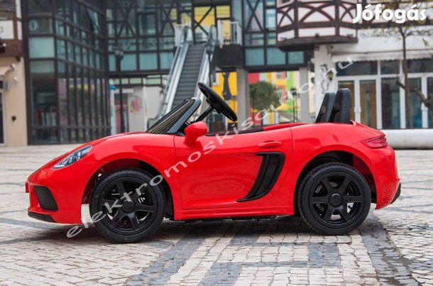 Akció! 24V-os piros Supercar nagy 2 személyes elektromos kisautó