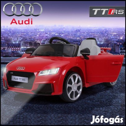 Akció! AUDI TT RS 12V-os 1 személyes lakk piros elektromos kisautó