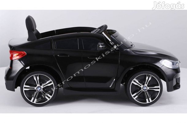 Akció! Eredeti BMW GT licenc 12V-os fekete egyszem. elektromos kisautó
