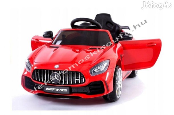 Akció! Eredeti Mercedes AMG GT R 1szem. lakk bordó elektromos kisautó