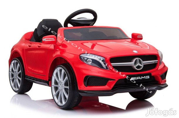 Akció! Eredeti Mercedes GLA 45 AMG licenc piros 12V elektromos kisautó