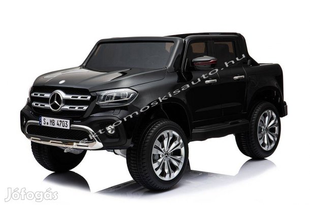 Akció! Fekete Mercedes Benz X Class 12V-os 2szem. elektromos kisautó