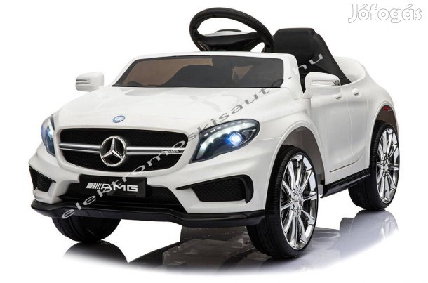 Akció! Mercedes Benz GLA 45 AMG fehér 12V-os egysz. elektromos kisautó