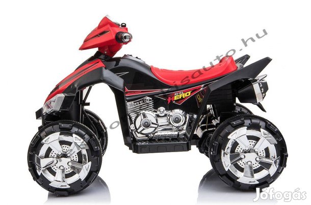 Akció! Piros GT quad 12V-os 1 személyes elektromos kisautó