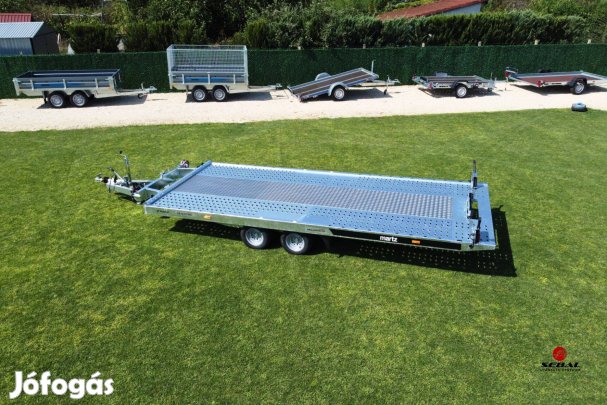 Akció! Prémium 2700kg-os billenős autószállító utánfutó - 2.490.000 Ft