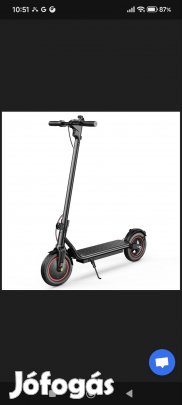 Akció, Prémium Elektromos Roller 500W, Nagy Kerék, Feláron, Új