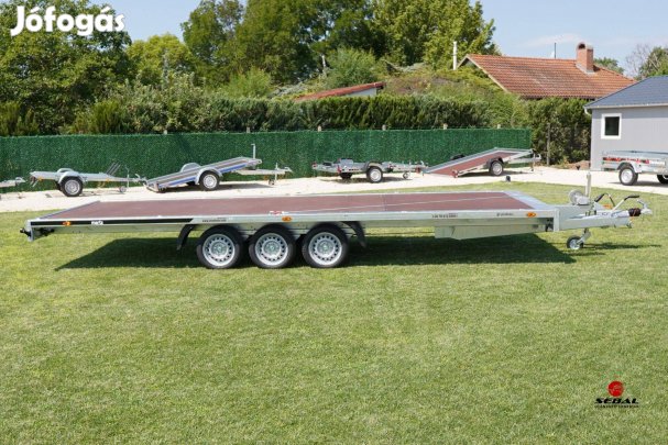 Akció! Új 6m-es autószállító utánfutó (3500kg) +rendszám 2.690.000 Ft!