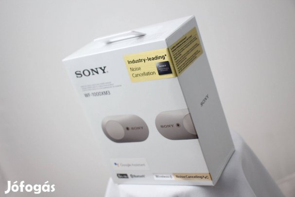 Akció: -15%! Sony WF-1000XM3 zajszűrős TWS fülhallgató Platinum Silver
