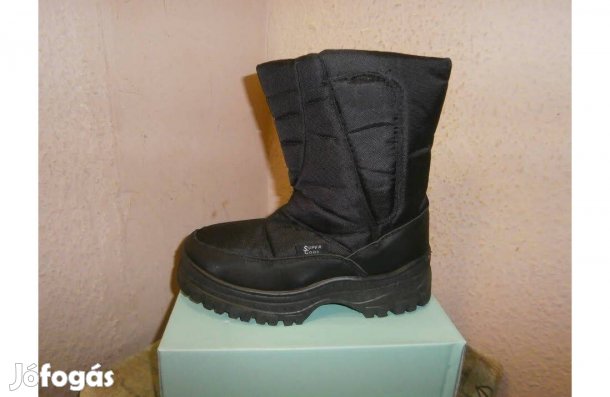 Akció ! Új, bélelt, tépőzáras uniszex hótaposó csizma, mérete: 38
