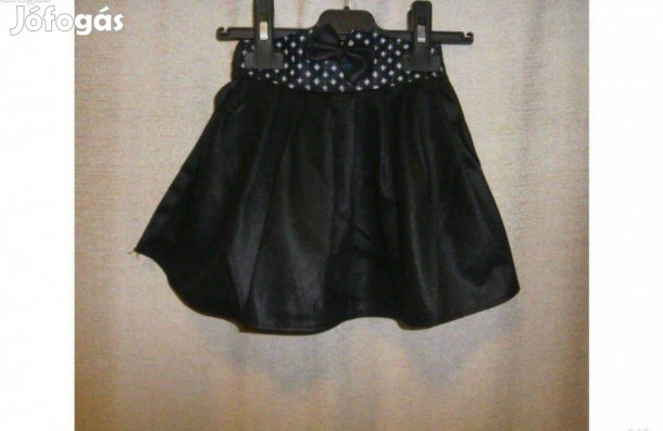 Akció ! Új, nagyon szép, fekete lányka szoknya, méretek: 92-146-ig