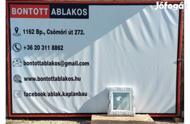 Akció!!! 60x60 cm építkezésből megmaradt műanyag ablak bukó-nyíló