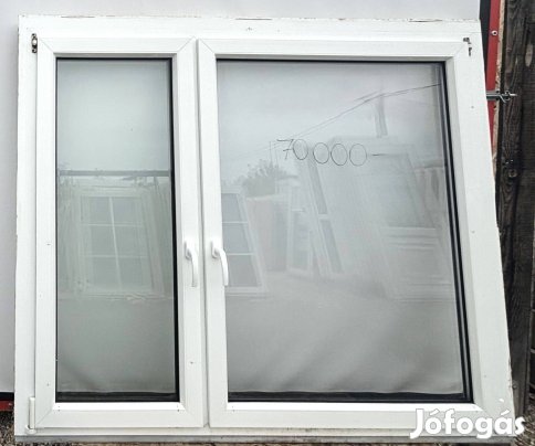 Akció bontott műanyag ablak kívül barna 180 x 150 közeli 39.990,- Ft