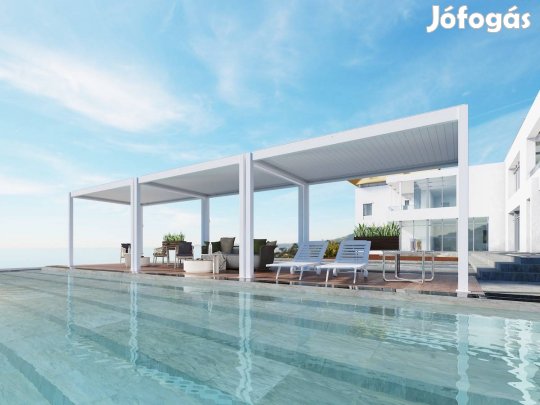 Akciós 3x4 m motoros alumínium pergola a készlet erejéig