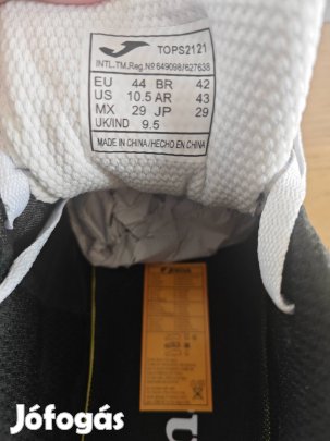 Akciós - Joma teremcipő 44-es fekete színben 