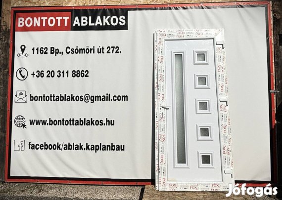 Akciós hőszigetelt bejárati ajtók 95x205 cm 89.990 Ft-ért Budapesten