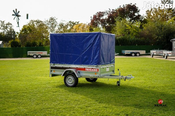Akciós új ponyvás - 205x132cm-es utánfutó (750kg) - bruttó 588.000 Ft