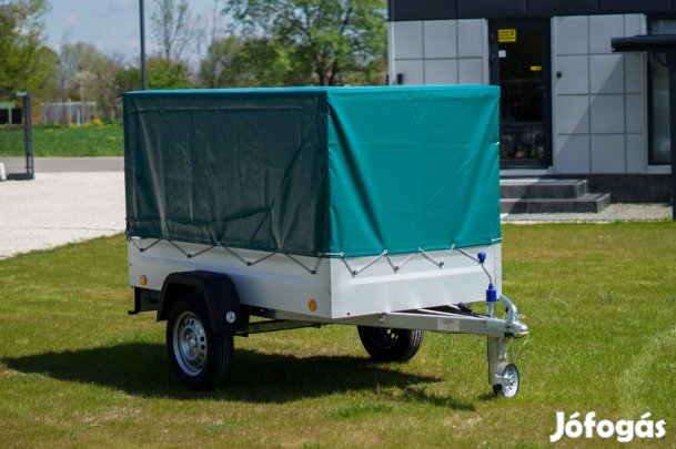 Akciós új utánfutó (202x106cm) - ponyva szettel - csak 478.000 Ft