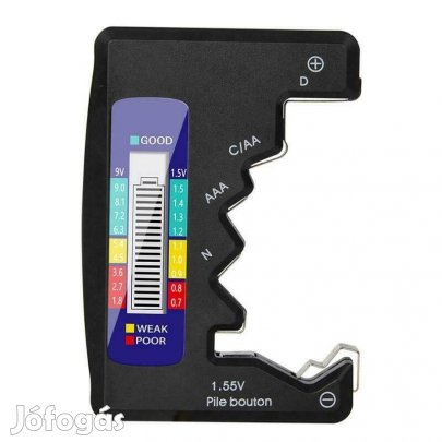 Akku ( Akkumulátor ) és Elem Teszter Digitális Elemteszter LCD kijelz(