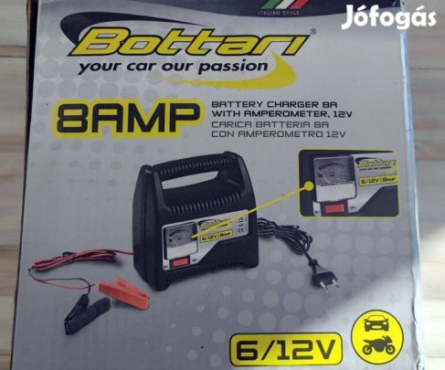Akku töltő 6/12v 8a Bottari dobozában eladó
