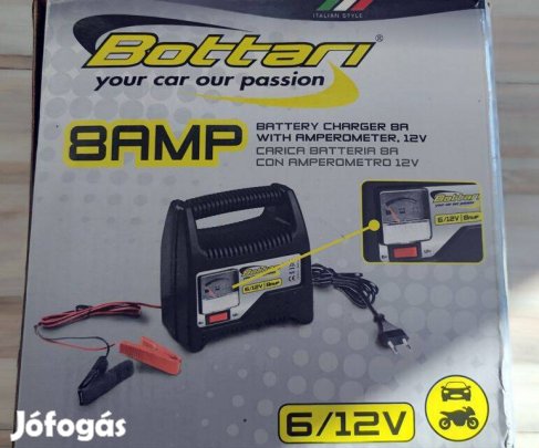 Akku töltő 6/12v 8a Bottari dobozában eladó