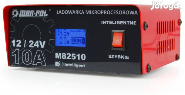 Akkumulátor töltő 12V-24V 10A Mar-Pol
