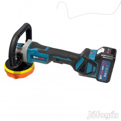 Akkumulátoros Autó Polírozó 62V, Dupla Fordulatszám Szabályzással