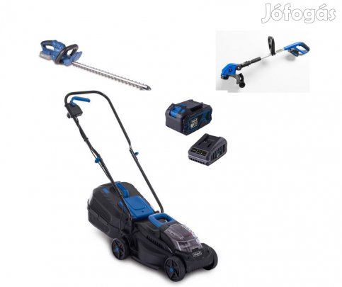 Akkumulátoros Fűnyíró-Aksis szegélynyíróval és