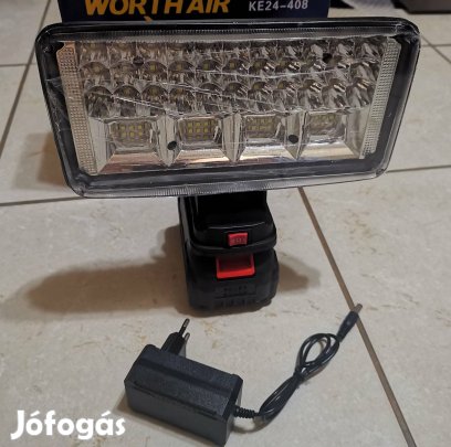 Akkumulátoros LED munkalámpa 84 LED Worth Air 48V