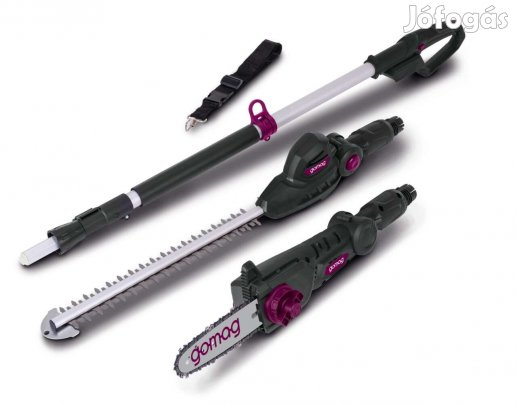 Akkumulátoros Magassági ág és sövényvágó multifunkciós készülék