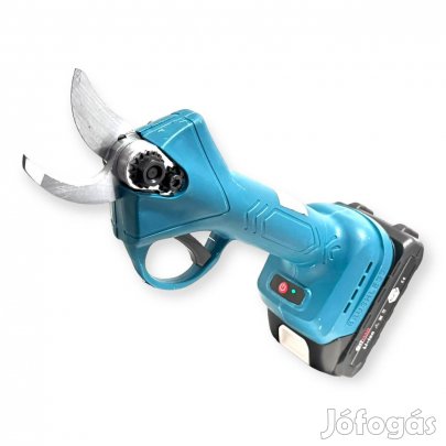 Akkumulátoros Metszőolló 62V Teljesítménnyel,2 nagy akku,pótpenge!
